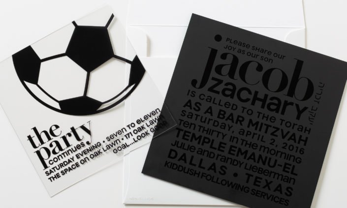 Jacob Zachary-allie-munroe-plastic-silkscreen-invitation-mitzvah-traditional-modern-material-black-white-soccer-1
