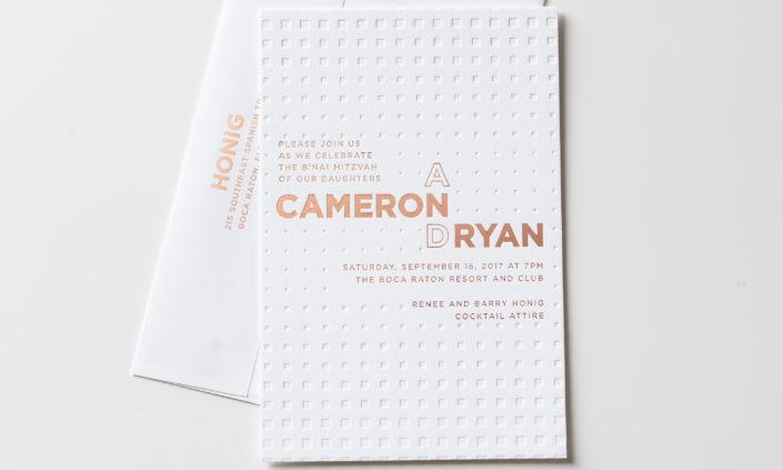 ryan-allie-munroe-paper-foil-mitzvah-invitation-modern-pattern-grey-white-rose-gold-1 ryan-allie-munroe-paper-foil-mitzvah-invitation-modern-pattern-grey-white-rose-gold-1